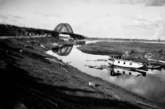 Another view of the vehicle bridge in 1944.